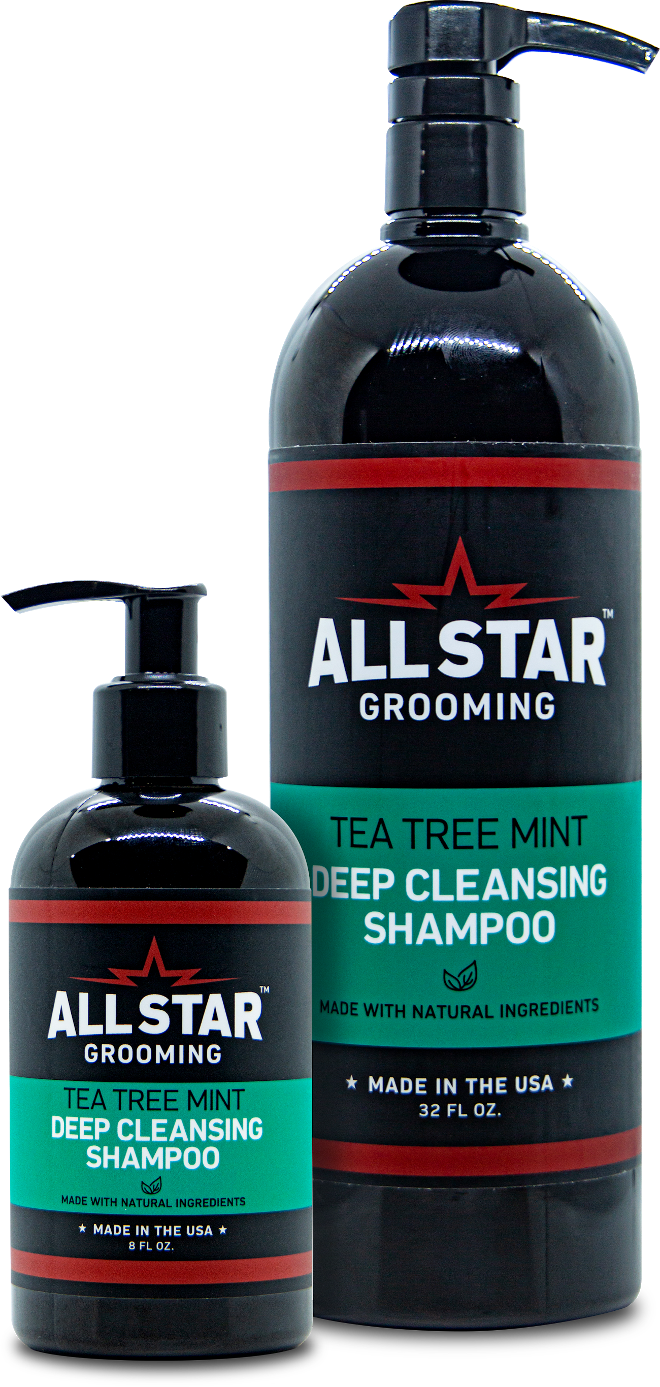 Tea Tree Mint, All-Natural, Deep Cleansing Shampoo, 32 oz or 8 oz