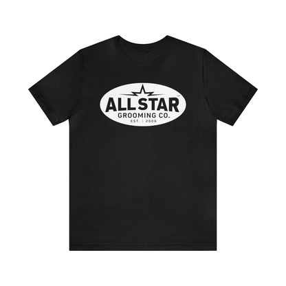 ASG Unisex Jersey Vintage White Oval Short Sleeve Tee